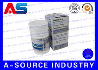 Μικρό φαρμακευτικό κιβώτιο ταμπλετών εκτύπωσης κιβωτίων χαπιών εγγράφου ασημένιο για τα πλαστικά μπουκάλια ταμπλετών 50CC Pharma