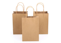 Στιβαρή χάρτινη τσάντα σε πακέτο, φιλική προς το περιβάλλον αποικοδομήσιμη χάρτινη τσάντα αγορών