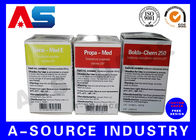 Προσαρμοσμένα κιβώτια φιαλιδίων του ISO 9001 Pharma 10ml για την αποθήκευση, κανονική εκτύπωση