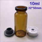 Φαρμακευτικό Dropper και πλαστικά καλύμματα 10ml φιαλιδίων γυαλιού εργαστηριακών γυαλικών κενό