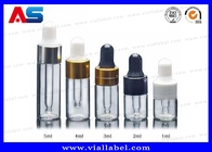 4 ml / 5 ml μπουκάλι σταγονιδιακού τύπου γυάλινα φιαλίδια με βιδωτό καπάκι για την αποθήκευση φαρμακευτικών ελαίων