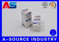 Αναβολική εκτύπωση Pharmabox στεροειδών για τα φιαλίδια 10ml με το αποτυπωμένο σε ανάγλυφο σχέδιο SP Pharma εκτύπωσης λογότυπων ματ