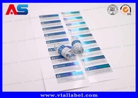 Ολογράφηση 3ml / 2ml Μικρό μπουκάλι αυτοκόλλητο εκτύπωση με προσαρμοσμένο φαρμακευτικό σχεδιασμό
