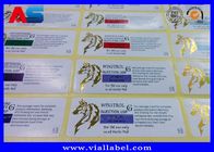 Προσαρμοσμένες ετικέτες εργαστηριακών ετικετών από χρυσό φύλλο αυτοκόλλητα για αποστειρωμένα φιαλίδια 10 ml Εκτύπωση ετικετών προειδοποίησης φαρμάκων