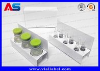 Φαρμακευτικά κιβώτια και ένθετα εγγράφου Hcg χαρτοκιβωτίων για το άσπρο κιβώτιο συσκευασίας φιαλιδίων φιαλλιδίων 2ml 1ml
