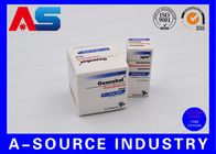 Μικρό φαρμακευτικό κιβώτιο ταμπλετών εκτύπωσης κιβωτίων χαπιών εγγράφου ασημένιο για τα πλαστικά μπουκάλια ταμπλετών 50CC Pharma