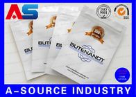 Ασημένιες ziplock σακούλες τσαντών φύλλων αλουμινίου για τις βιο κάψες ταμπλετών Pharma Oxandrolone