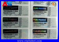 Φαρμακευτική αυτοκόλλητη ετικέττα PET/PVC CMYK φιαλιδίων συνήθειας φαρμάκων