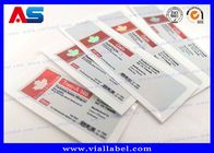 Φαρμακευτική αυτοκόλλητη ετικέττα PET/PVC CMYK φιαλιδίων συνήθειας φαρμάκων