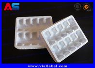 Άσπρος 60C δίσκος φουσκαλών PVC φαρμακείων 10 φιαλιδίων 2ml