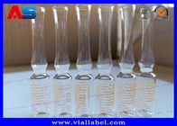 Τυπωμένα 1ml καθαρίζουν το ιατρικό φιαλλίδιο 10x60mm γυαλιού εγχύσεων ουδέτερο υλικό Borosilicate