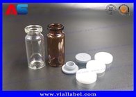 10ML βιο μπουκάλια γυαλιού φαρμακείων εκτύπωσης CMYK με τα καπάκια ISO19001-2008 εγκεκριμένα