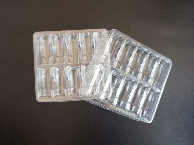 Ιατρικά μπουκάλια 2ml που συσκευάζουν τους διαφανείς δίσκους φουσκαλών PVC στο απόθεμα 4