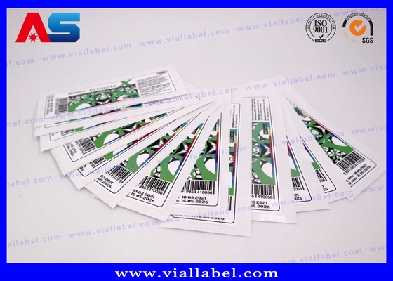 CMYK Λευκή Μαργαριταρένια Φόρμα 10ml Ετικέτα φιαλιδίου Για φιάλες ενέσεως