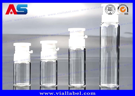 Ελαιόλαδα ομορφιάς 2ml 3ml 5ml 10ml Κλειδώστε το Πάνω Μικρά γυάλινα φιαλίδια με ξεριζώσιμο καπάκι εύκολη σύρση