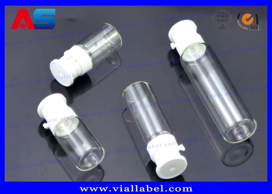 Ελαιόλαδα ομορφιάς 2ml 3ml 5ml 10ml Κλειδώστε το Πάνω Μικρά γυάλινα φιαλίδια με ξεριζώσιμο καπάκι εύκολη σύρση