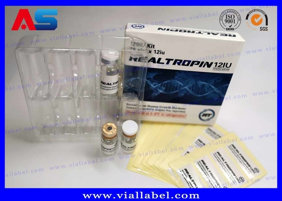 Somatropina Hcg Συσκευαστικό Χάρτινο Φιαλίδιο Ενέσεων Κουτί με Ετικέτα Για Συμπληρώματα ΜΑΣΙΚΟΣ