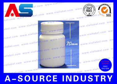60 ml PE κάψουλες πλαστικών μπουκαλιών χάπια 70mm * 27mm με προστασία ευαίσθητη σφραγίδα πλαστικές φιάλες φαρμάκων