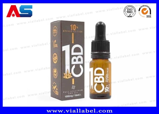 Pro CBD συσκευασία κουτί και ετικέτα DNA πετρελαίου σταγονιδιακού μπουκάλι ετικέτα και κουτί εκτύπωση εργοστάσιο