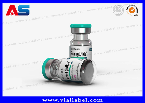 Σεμαγλουτίδη 2 ml Προσαρμοσμένη αυτοκόλλητη ετικέτα μικρού μπουκαλιού με βερνίκι UV Spot / θερμό σφραγίδα / φύλλο