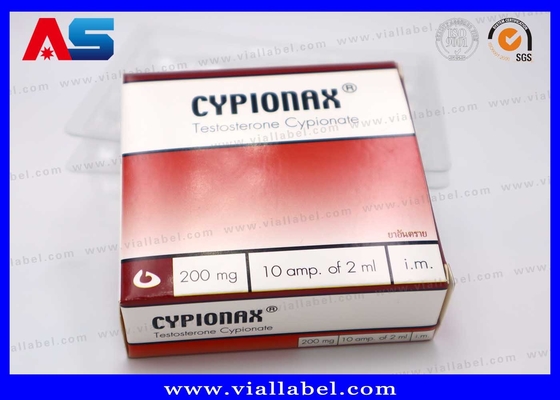 CMYK φαρμακευτική συσκευασία για 10 φαρμακεία 1 ml φαρμακείο χαρτιού και πλαστικό δίσκο