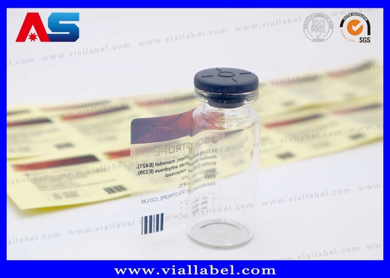 Οικονομικό Διαφανές Ετικέτα μπουκαλιού 10ml Διαφανές Ετικέτα φιαλιδίων 10ml Τυπωμένα με ειδικό σχεδιασμό