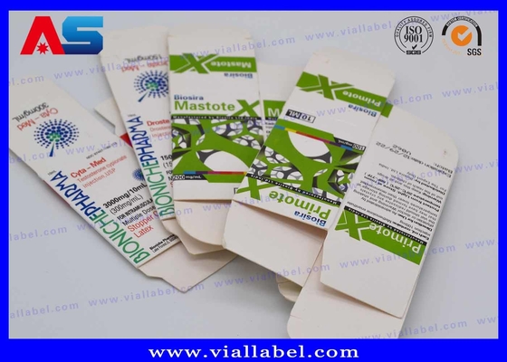 Bio Pharma 10ml Φιαλίδιο Κουτί Για Ενέσιμα Έλαια Γυάλινα μπουκάλια Συσκευή Προσαρμοσμένη δωρεάν σχεδίαση Ασφαλής αποστολή
