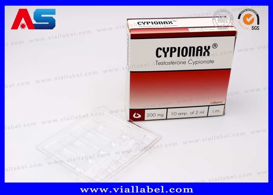 Προσαρμοσμένα κουτιά φιαλιδίων 10 ml με πλαστικά δίσκια από 10 μπουκάλια