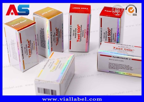 Δοκιμαστικό κουτί φιαλιδίου 10 ml 500 Laser Holographic Logo Waterproof Glossy Varnishing Προσαρμοσμένο