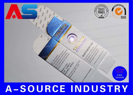 Προσαρμοσμένο 10 ml φιαλίδιο Κουτί αποθήκευσης με δύο πλευρές εκτύπωση UV Matt Finish Για bodybuilding / συσκευασία πεπτιδίων