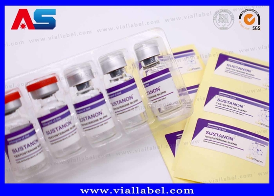 10 ml Ετικέτες φιαλιδίων Κατασκευασμένες από υδατοασθενή λευκή μαργαριταρένια ταινία ισχυρή συγκόλληση Φαρμακευτικό Custom Design