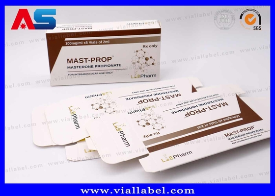 10 ml φιαλίδια Κουτιά Εργαστήριο Φαρμακευτική Κατασκευασμένο από 375g υψηλής ποιότητας χαρτί Φαρμακευτικό Custom Design