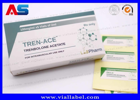 LabPharma Φαρμακευτικό Τυπωμένο 10 ml χαρτό κουτί και ετικέτα μπουκαλιού με συσκευασία φιαλιδίου