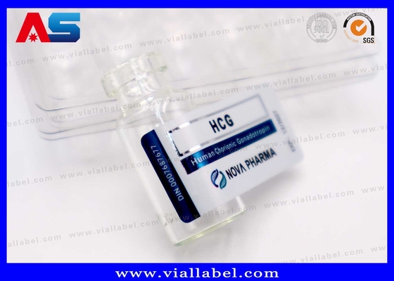Ετικέτα μικρού φιαλιδίου ένεσης 2ml, Ματ προσαρμοσμένη εκτύπωση ετικέτας φιαλιδίου Hcg για φαρμακευτική συσκευασία