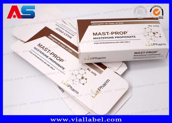 10 ml Μικρό κουτί για φιάλες ένεσης, Matt Προσαρμοσμένο φιαλίδιο δοκιμαστικού μείγματος Καρτόνια Εκτύπωση για φαρμακευτική συσκευασία