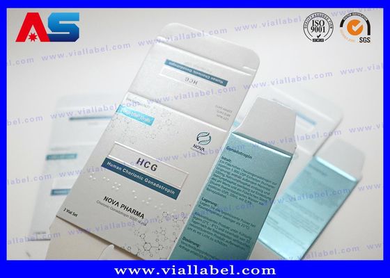 Υψηλής ποιότητας 3ml κουτί χαρτιού πεπτιδίων Πακέτο για 2 φιαλίδια 3ml Δωρεάν σχεδιασμός MOQ 500 σετ