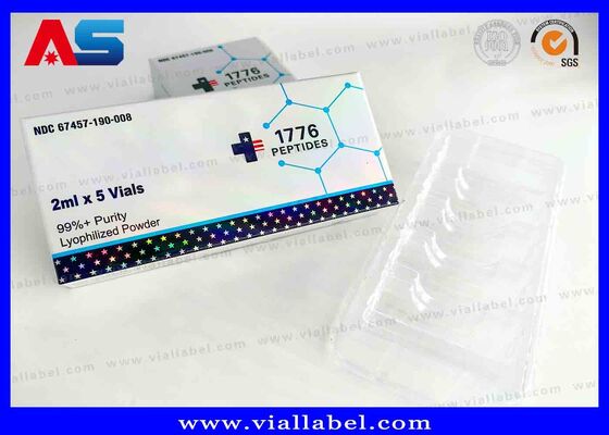 Μικρό Κουτί Ολογραφικού Λέιζερ BPC, Φαρμακευτικό Κουτί Για 2 Φιαλίδια 3ml Εκτύπωση