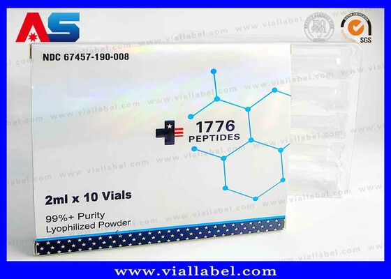 Μικρό Κουτί Ολογραφικού Λέιζερ BPC, Φαρμακευτικό Κουτί Για 2 Φιαλίδια 3ml Εκτύπωση