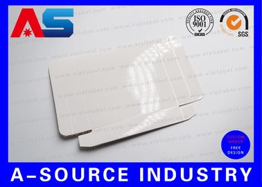 Άσπρο κιβώτιο κιβωτίων σαφούς εγγράφου 2ml 10pcs κενό φτηνό για τα φιαλίδια 10ml με τους πλαστικούς δίσκους μέσα, στιλπνό τέρμα