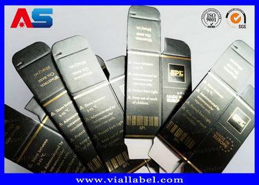 Τυπωμένο χαρτόνι Αποθήκευση 10ml Φιαλίδια Κουτιά με Κέπανα Γέλια Μοντεμπολιτισμού Χρυσό φύλλο Συσκευή Χρυσό φύλλο / αποτέλεσμα ολόγραμμα