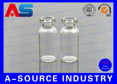 Ενέσιμα 2 ml - 10 ml Διαφανή μικρά γυάλινα φιαλίδια Πλήκτης σιλικόνης