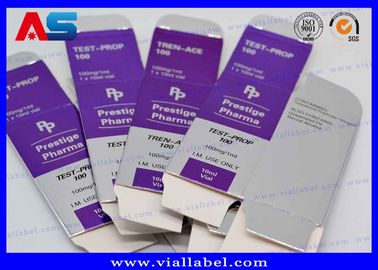 Λάμψη / Matt Bio Custom 10mL Φιαλίδιο Κουτί Καρτόνι Κουτί Μετακίνησης Για Εργαστηριακά Τεστ Κουτί για φιαλίδια