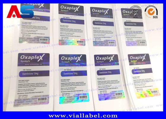 Κύκλος προ - τυπωμένες 10ml ετικέτες φιαλιδίων για τη συσκευασία ολογραφική με την εκτύπωση κιβωτίων φιαλιδίων