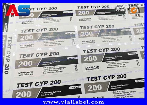 Ετικέτες φιαλιδίων συνήθειας εκτύπωσης 10ml CMYK για τα μπουκάλια ιατρικής γυαλιού