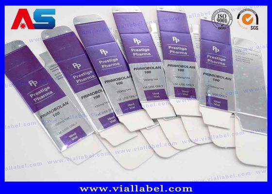 Φαρμακευτικά κιβώτια φύλλων αλουμινίου 10mL Shinny ασημένια για τα στεροειδή UK οικοδόμησης μυών