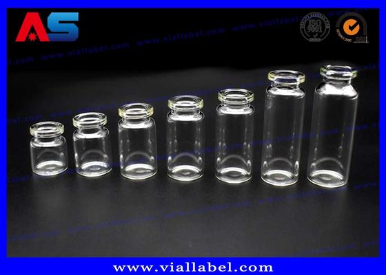 Ενέσιμα 2 ml - 10 ml Διαφανή μικρά γυάλινα φιαλίδια Πλήκτης σιλικόνης