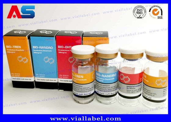 Κουρδιστισμός Cypionate Φαρμακευτικές ετικέτες 25x60mm ISO πιστοποιημένο για φιαλίδια 10ml