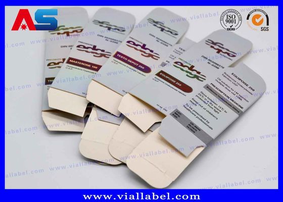 Προσαρμοσμένο κουτί αποθήκευσης φιαλιδίων ολογράμματος Εκτύπωση κουτιών φιαλιδίων 10ml και συσκευασία / μικρά κουτιά συσκευασίας