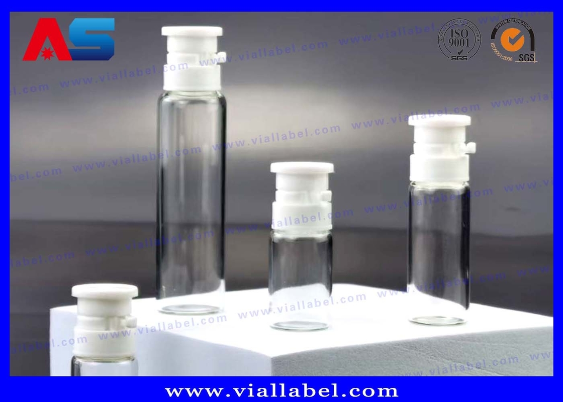 Ελαιόλαδα ομορφιάς 2ml 3ml 5ml 10ml Κλειδώστε το Πάνω Μικρά γυάλινα φιαλίδια με ξεριζώσιμο καπάκι εύκολη σύρση