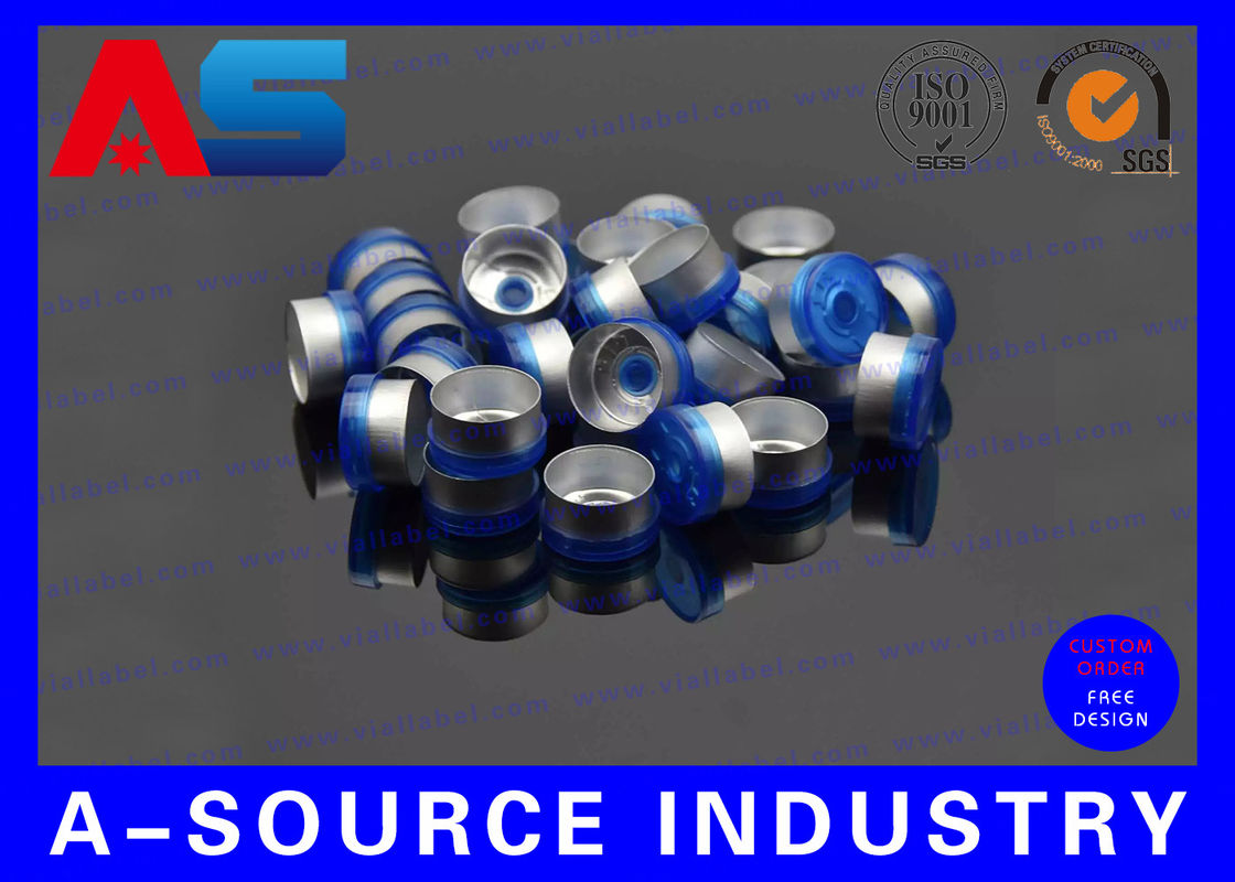 10 ml Χημεία Φαρμακευτικά φιαλίδια 20 mm Γαλάζια Flip Top Caps Έγκριση ISO 9001